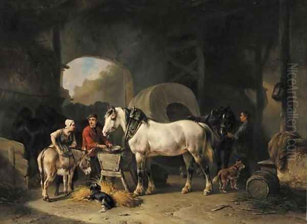 The return to the stable - view 1