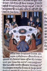 King Arthur and the Knights of the Round Table, from Lancelot du Lac, c.1490