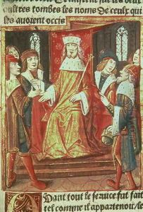 King Arthur and his Knights, from Lancelot du Lac, c.1490