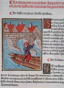 The Chableur, from Ordonnances Royaux de la Juridiction de la Prevote des Marchands de la Ville de Paris, 1528 by Antoine Verard