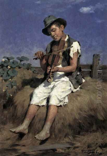 Fiddler Gypsy Boy - view 1