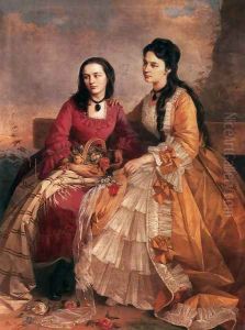 Sisters 1871 by Gyorgy the Elder Vastagh