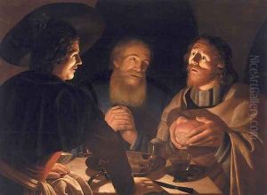 Supper at Emmaus, 1632 by Cryn Hendricksz Volmaryn