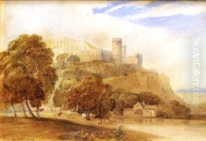 Castle Scene by Anthony Vandyke Copley Fielding