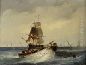 Fielding, ,marine Et Scene De Peche by Anthony Vandyke Copley Fielding