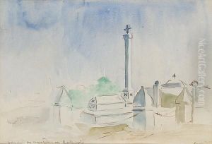 The Cemetery At Gallipolli by Jean-Louis Forain