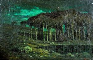The Moonlit Wood by Albert Moulton Foweraker