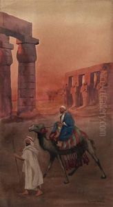 Moonlit Gateway Of A North African Town
