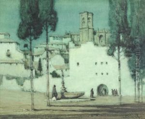 A Spanish Town by Albert Moulton Foweraker