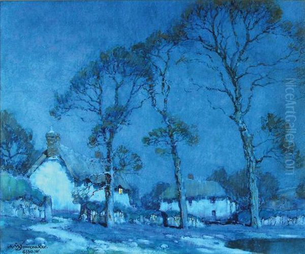 Moonlit Devon Farm - view 1