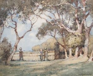 The Manor Gates, Harlyn Bay by Albert Moulton Foweraker