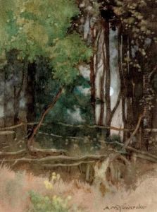 The Rising Moon by Albert Moulton Foweraker