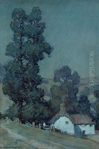 The Light In The Window. by Albert Moulton Foweraker
