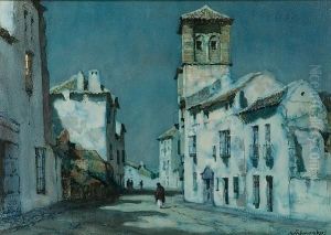 A Spanish Village by Albert Moulton Foweraker