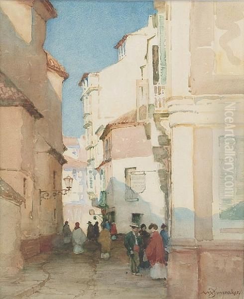 Figures In A Street - view 1