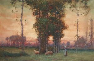 Evening Twilight by Albert Moulton Foweraker