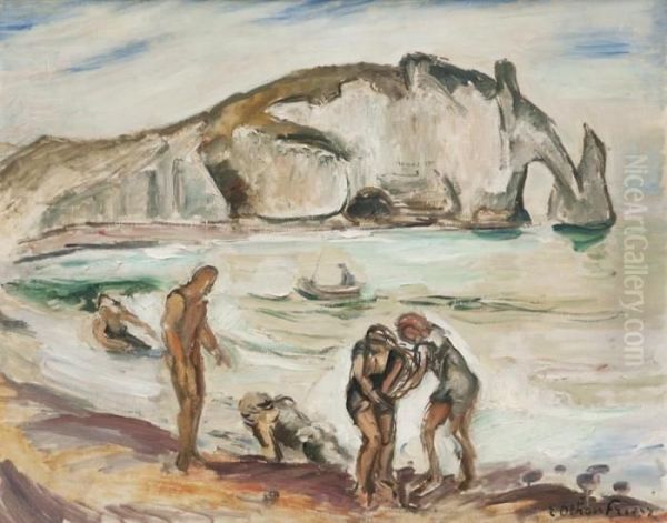 Baigneuses A Etretat - view 1