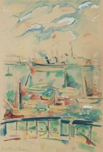Le Port D'amsterdam by Emile-Othon Friesz