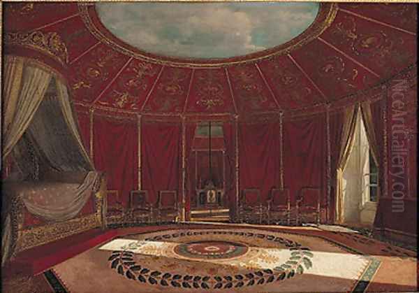 The Empress Josephines 1763-1814 Bedroom at Malmaison, 1870 - view 1