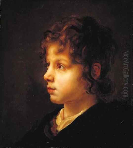 The head of a young boy - view 1