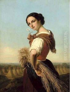 A harvest beauty by Francois Verheyden