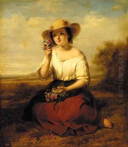 Picking wildflowers - view 1