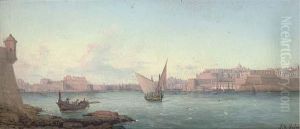 A Panoramic View Of Grand Harbour