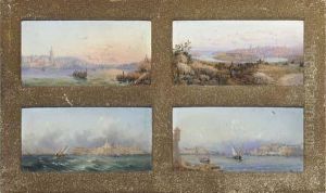 Views Of Valletta, Malta by Luigi Maria Galea