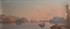 The Grand Harbour At Dawn; At Dusk, A Pair
