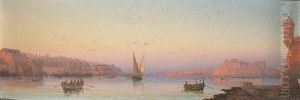 Evening, The Grand Harbour, Valletta, Malta by Luigi Maria Galea