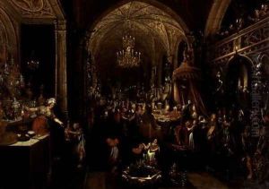 Belshazzars Feast by Hans Vredeman de Vries
