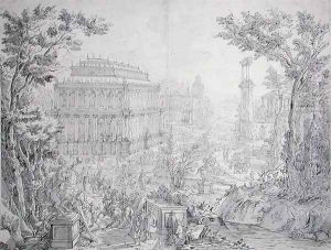 The Mausoleum of Halicarnassus by Hans Vredeman de Vries
