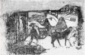 Le Char A Boeufs. 1898-1899. by Paul Gauguin