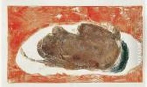 Manao Tupapau. 1893-1894. by Paul Gauguin