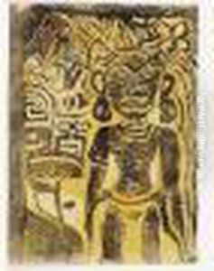 Idole Tahitienne. by Paul Gauguin