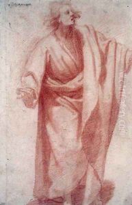 Study of a Draped Man by Ottavio Vannini