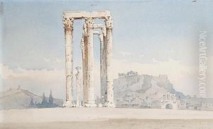 Temple Of Olympianzeus, Athens by Angelos Giallina