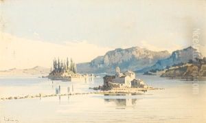 The Islands Of Pontikonissi And Vlacherna, Corfu by Angelos Giallina