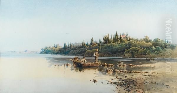 A Fishing Boat, Corfu - view 1