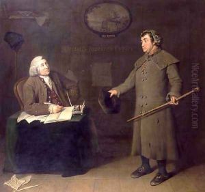 Scene from the Register Office by Joseph Reed by Benjamin Vandergucht