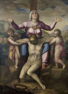 Pietà with two angels by Marcello Venusti