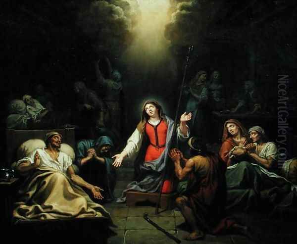 St. Genevieve Protecting the Ill, 1680 - view 1