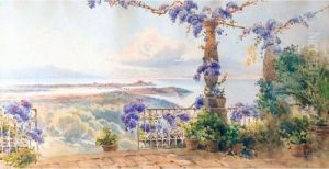 A Distant View Of The Citadel Of Corfu by Angelos Giallina