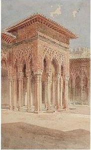 A Moorish Courtyard, Alhambra A Moorish Courtyard, Alhambra
