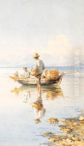 A Greek Fishing Boat by Angelos Giallina