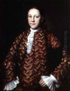 Portrait of Mikhail Yakovlev 1742-81, after 1756 by Ivan Vishnyakov