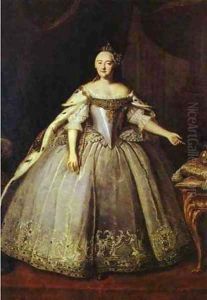 Empress Elizaveta Petrovna 1743 by Ivan Vishnyakov