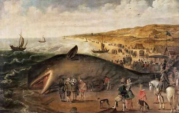 The Whale beached between Scheveningen and Katwijk, January 1617 - view 1