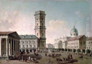 View of Nevsky Prospekt, St. Petersburg, 1810-20 by Timofei Alexeyevich Vasiliev