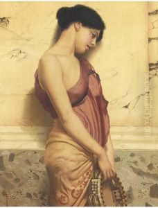 The Tambourine Girl by John William Godward
